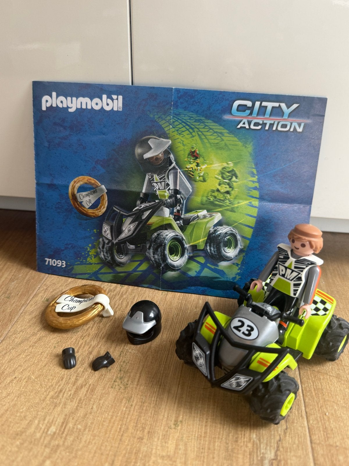 Playmobil City Action Quad met Coureur (71093), Ophalen of Verzenden, Zo goed als nieuw
