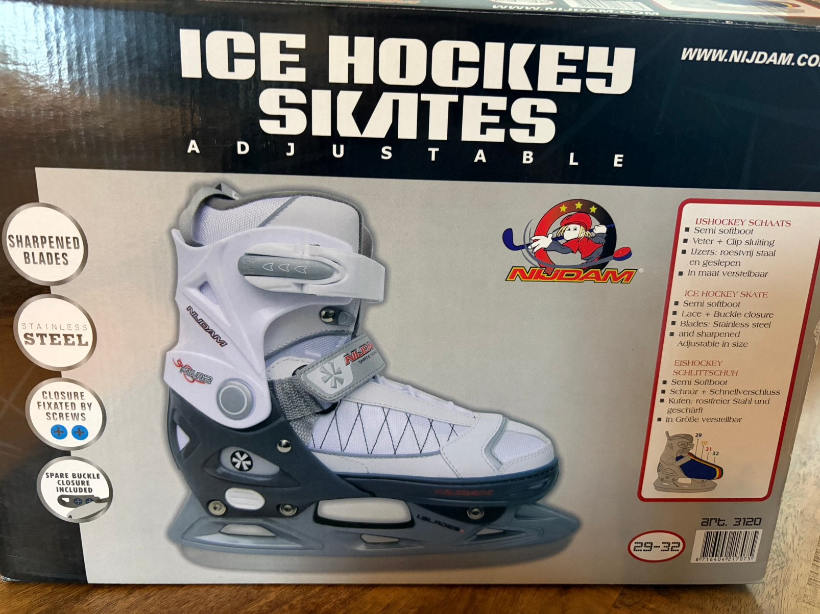 Nijdam ice hockey schaatsen, Sport en Fitness, IJshockey, Ophalen of Verzenden, Nieuw, Schaatsen