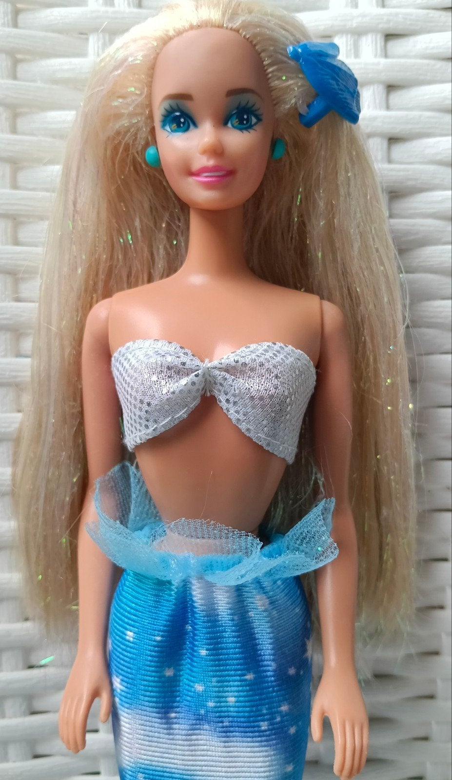 Barbie magic hair mermaid zeemeermin jaren 90 ZGAN, Verzenden, Zo goed als nieuw, Barbie