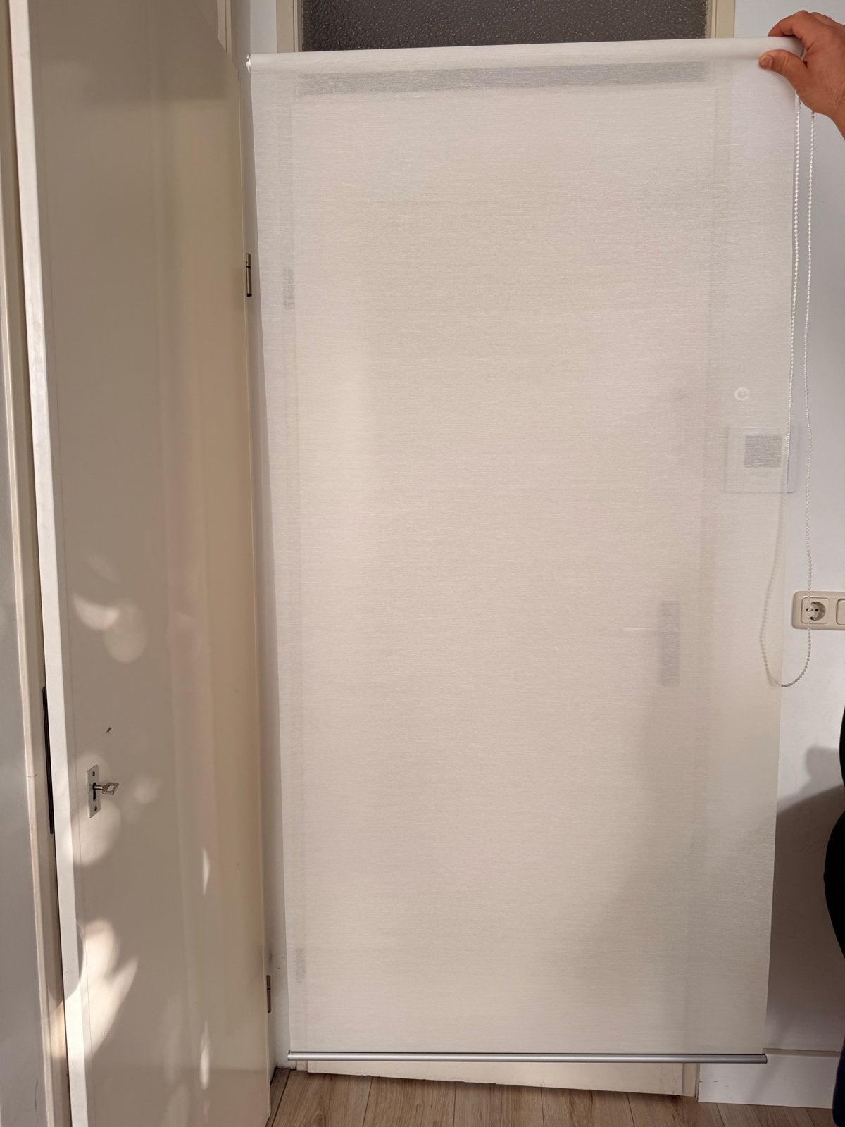 2 Rolgordijnen 80x180 cm - Wit, Lichtdoorlatend, Huis en Inrichting, Wit, Ophalen of Verzenden, Rolgordijn, Lichtdoorlatend