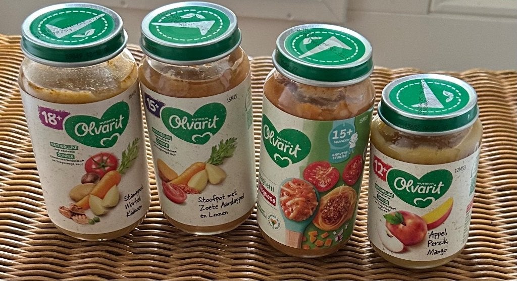 potjes baby voeding, Ophalen