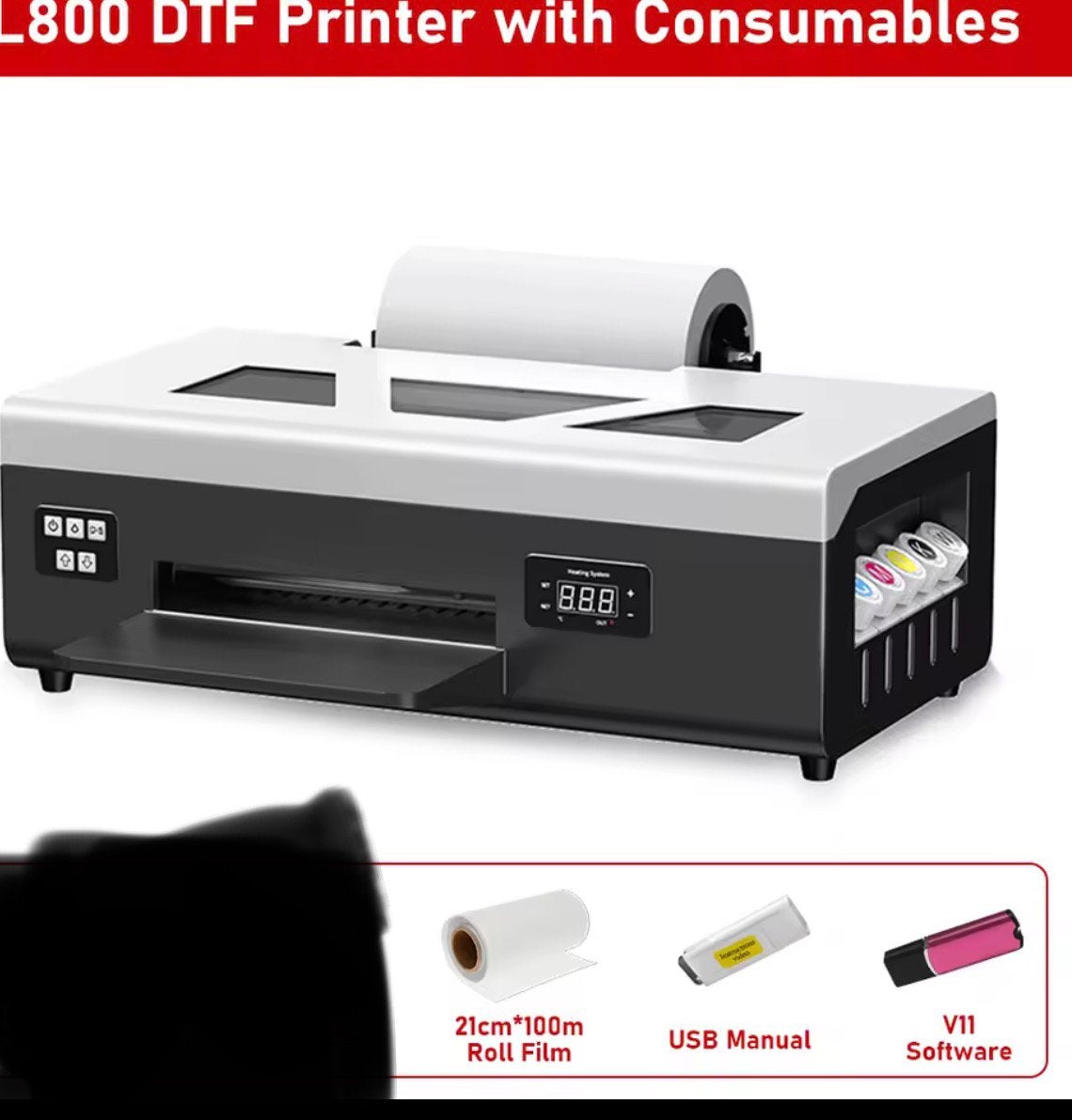 DTF printer (Epson L805) A4 printer+oven NIEUW, Computers en Software, Kleur printen, Printer, Nieuw, Ophalen of Verzenden