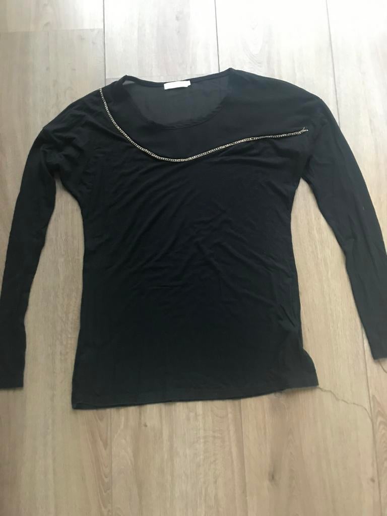 Nieuw zwart t'shirt lange mouw Pink Studio maat M, Kleding | Dames, Zwart, Maat 42/44 (L), Nieuw, Ophalen of Verzenden