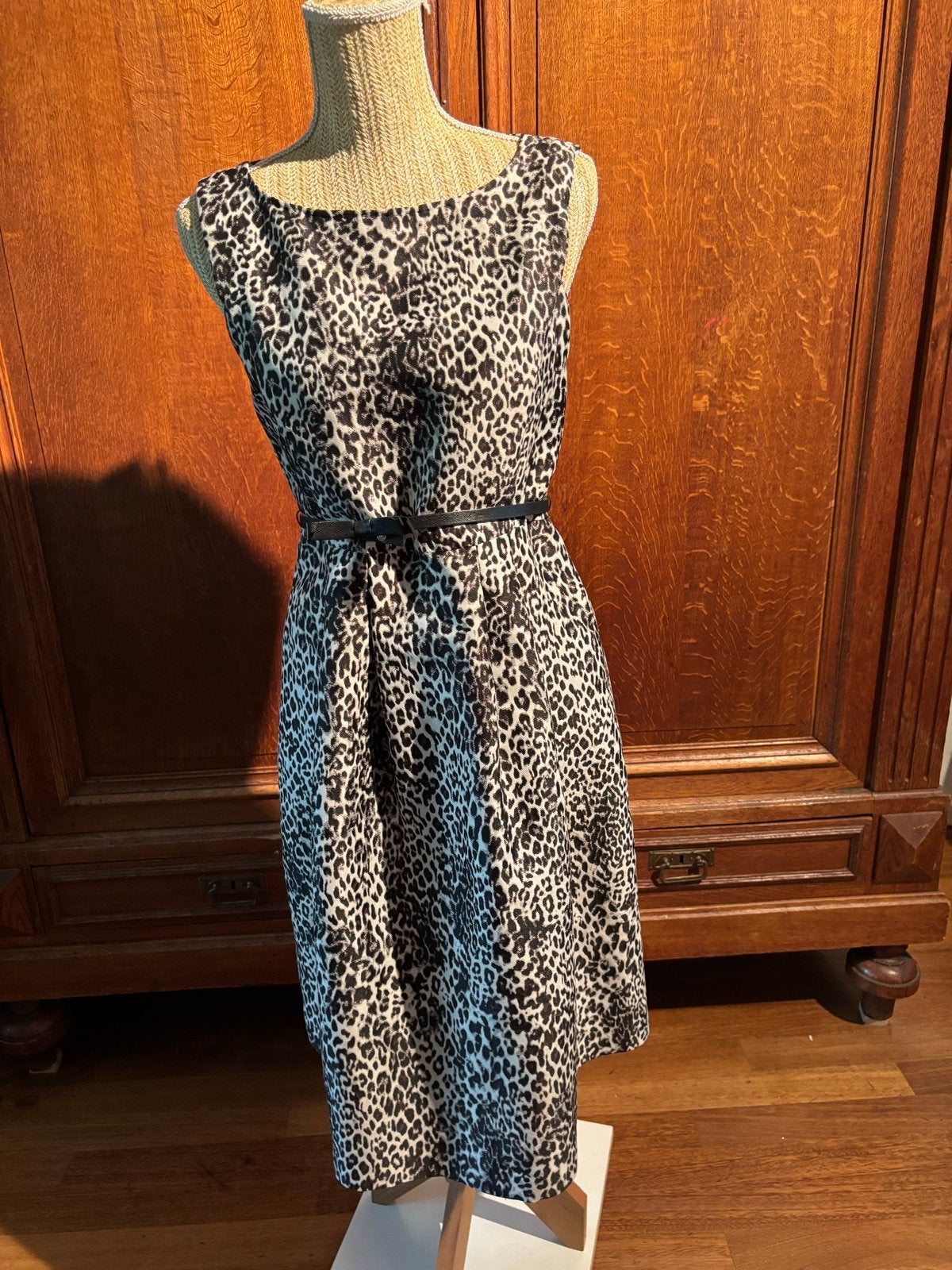 MaxMara Studio Luipaardprint Jurk met Riem Maat 38/40 (M), Kleding | Dames, Maat 38/40 (M), Meerkleurig, Ophalen of Verzenden