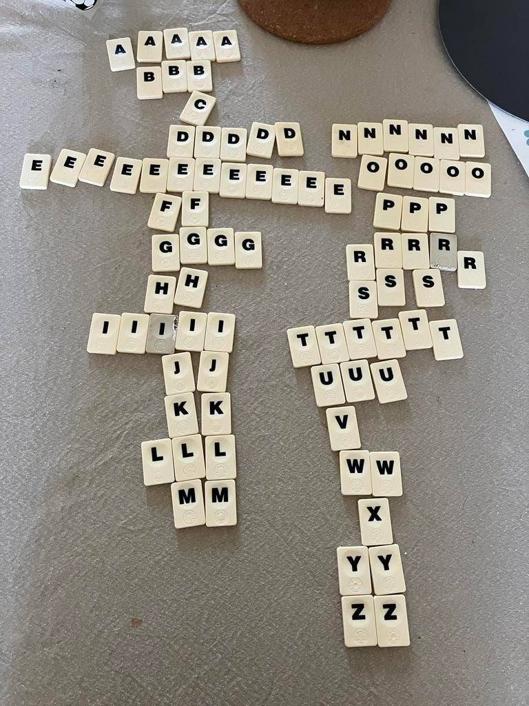 Losse stenen Rummikub Woord, Ophalen of Verzenden, Zo goed als nieuw