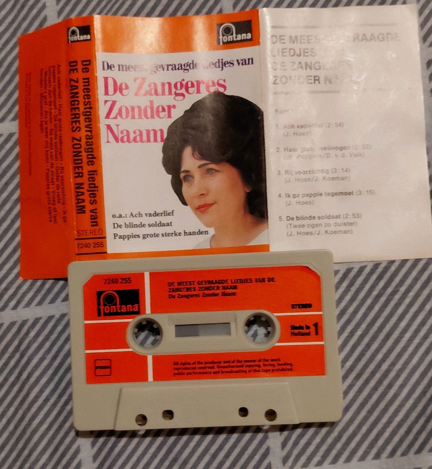 De Zangeres Zonder Naam - De meest gevraagde liedjes, Gebruikt, 1 bandje, Ophalen of Verzenden, Origineel