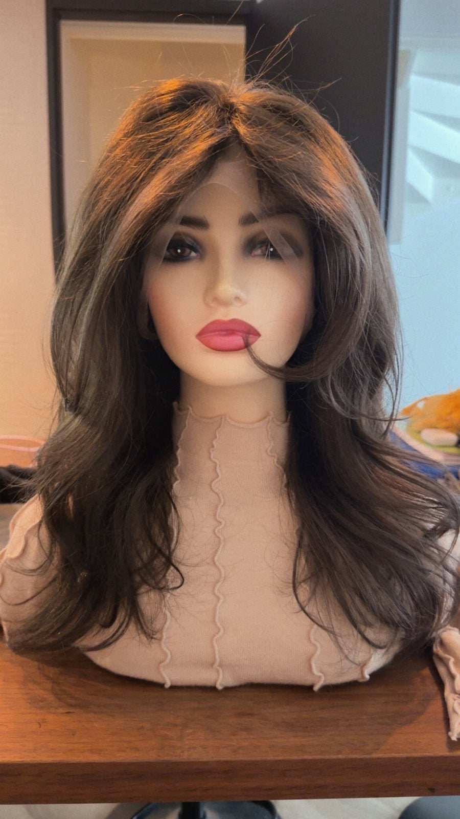 Full lace wig haarwerk pruik, Ophalen of Verzenden, Zo goed als nieuw, Pruik of Haarverlenging