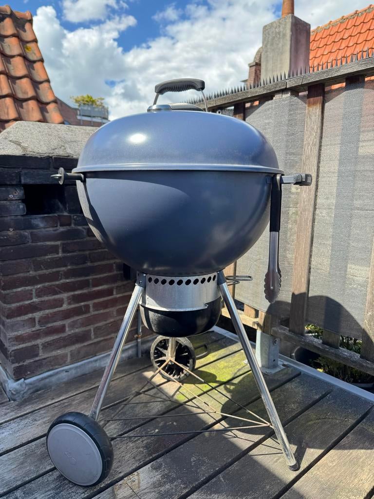Weber barbecue Master-Touch GBS E-5750 - Grijsblauw, Tuin en Terras, Houtskoolbarbecues, Ophalen, Gebruikt