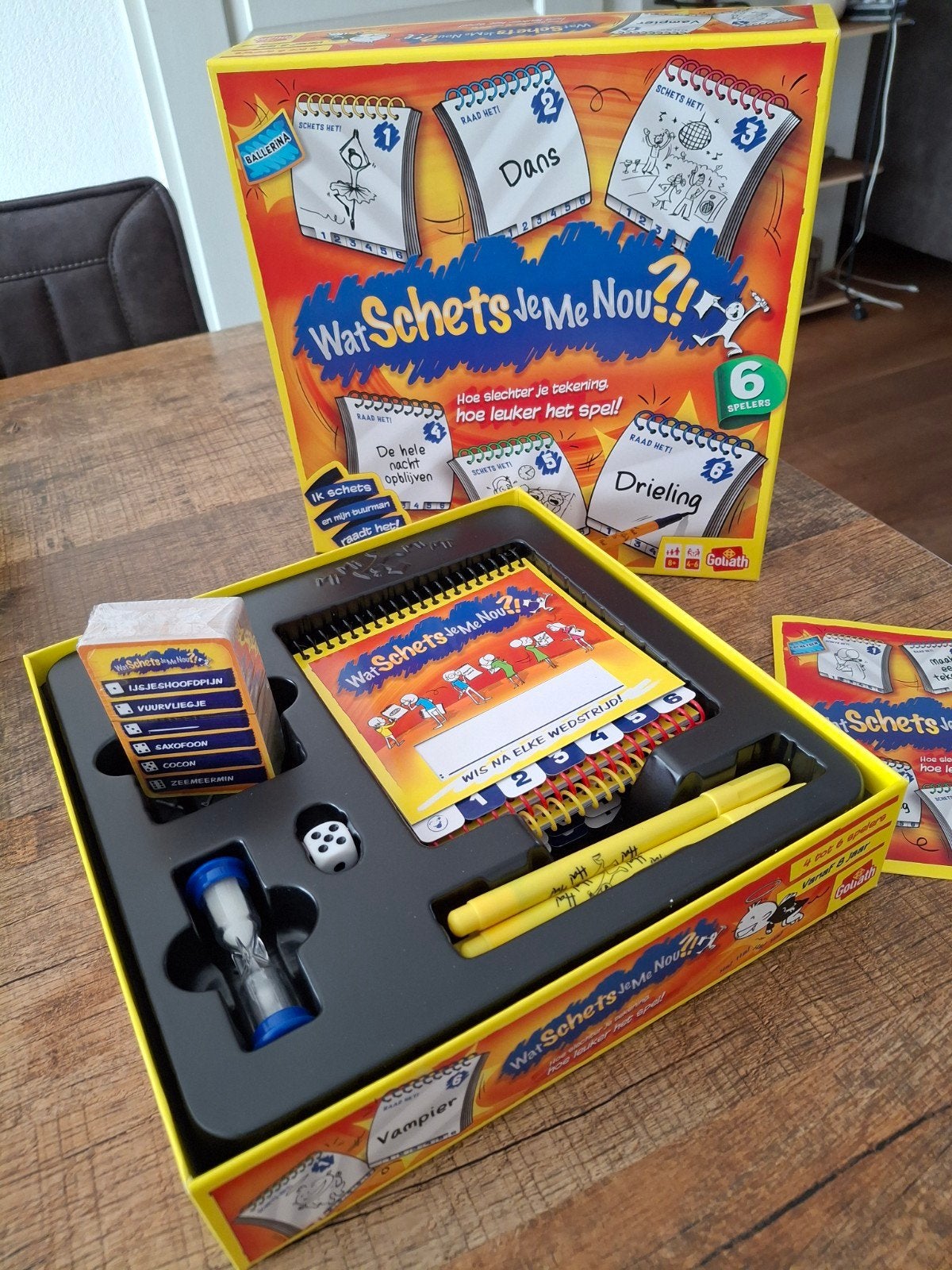 Wat schets je me nou 2-6 spelers, Hobby en Vrije tijd, Gezelschapsspellen | Bordspellen, Ophalen of Verzenden, Nieuw