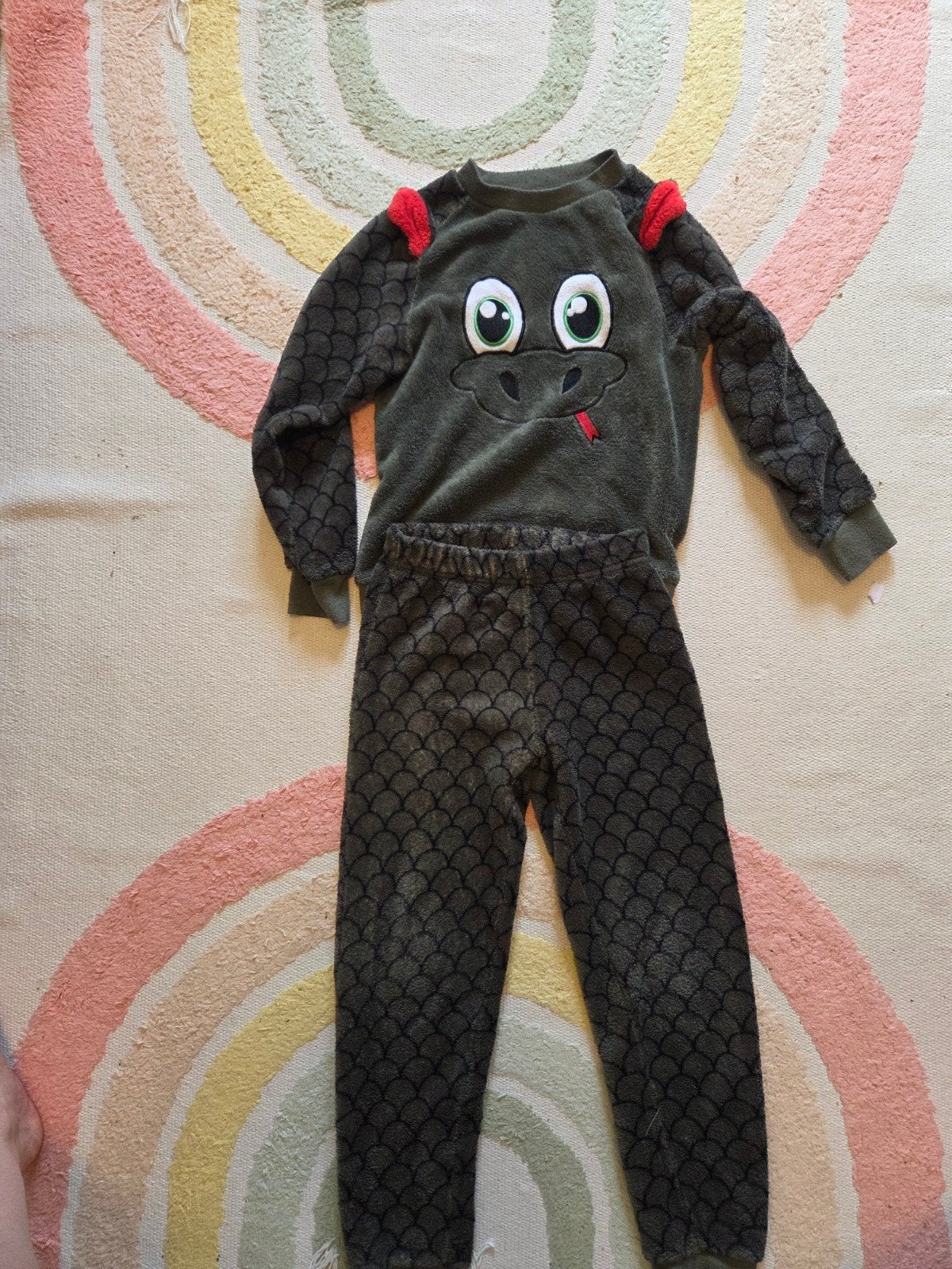 Draak winter pyjama maat 122-128 zeeman gedragen maar in goe, Gebruikt, Jongen of Meisje, Ophalen of Verzenden, Nacht- of Onderkleding