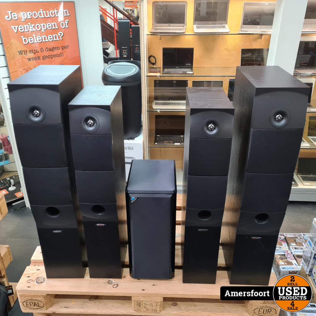 Energy Speaker Systeem | XL-25 | XL-26 | RVS | 5 Speakers, Audio, Tv en Foto, Luidsprekers, Zo goed als nieuw, Complete surroundset