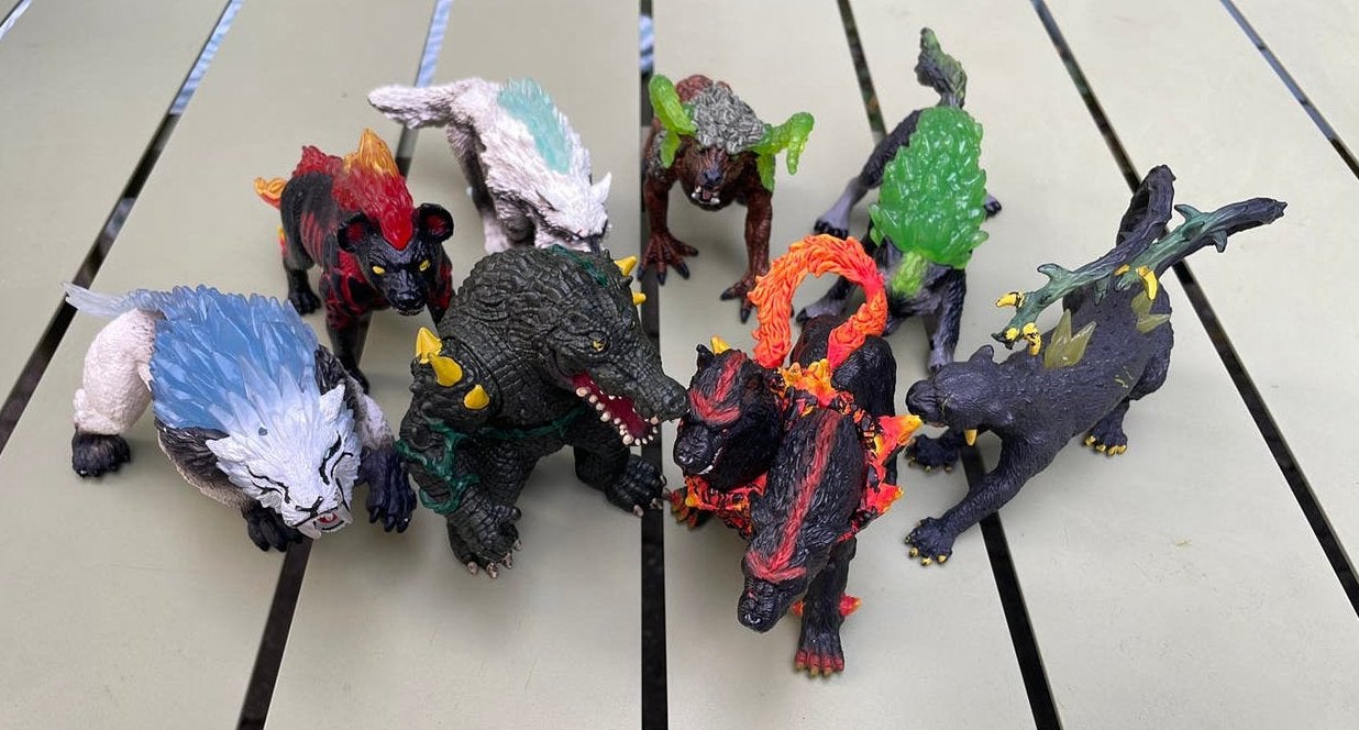 Sleich Eldrador Creatures 8 figuren, Ophalen, Gebruikt