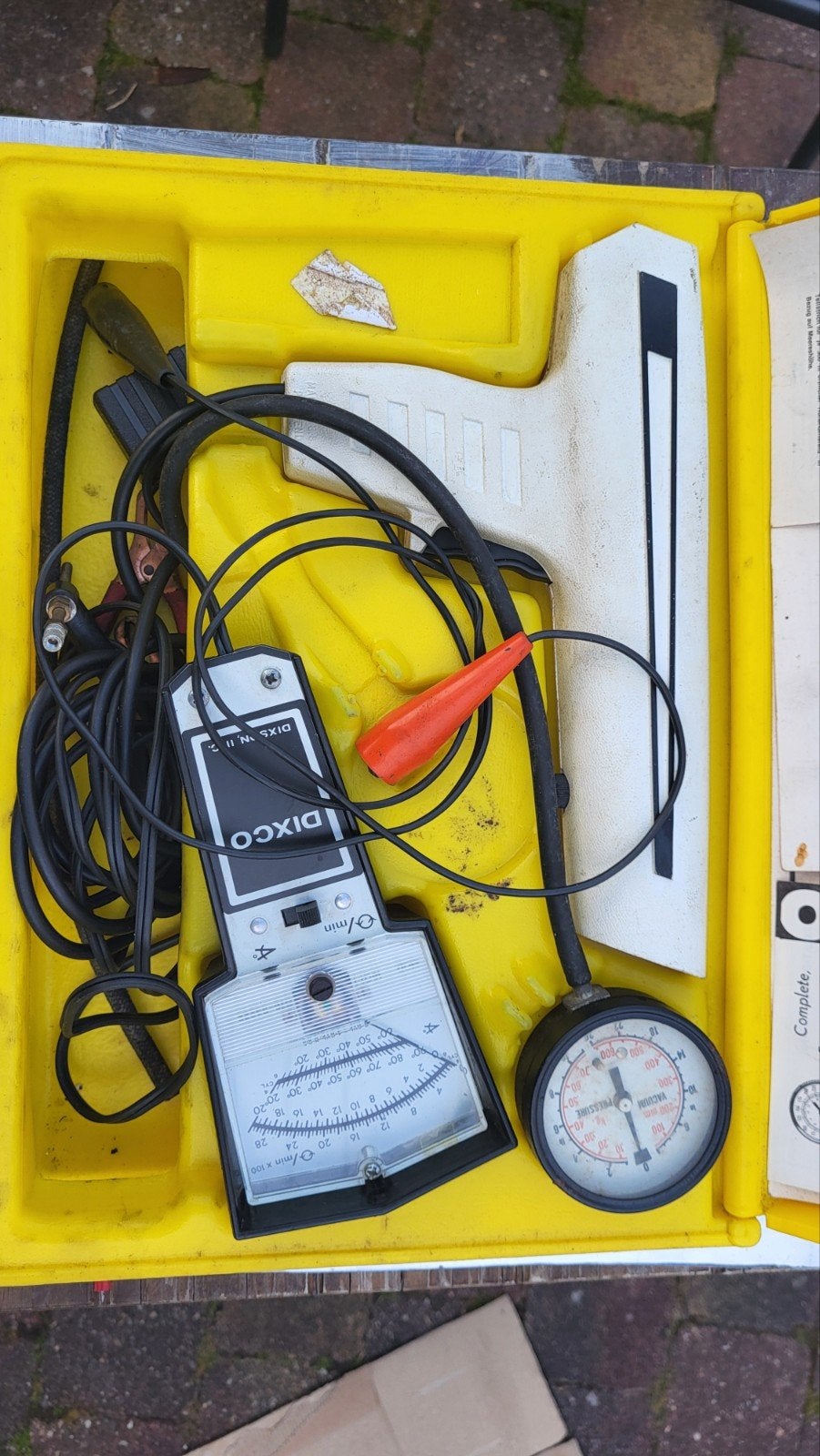 Vintage Dixco Auto Test Kit - Stroboscoop & Drukmeter, Ophalen of Verzenden, Gebruikt