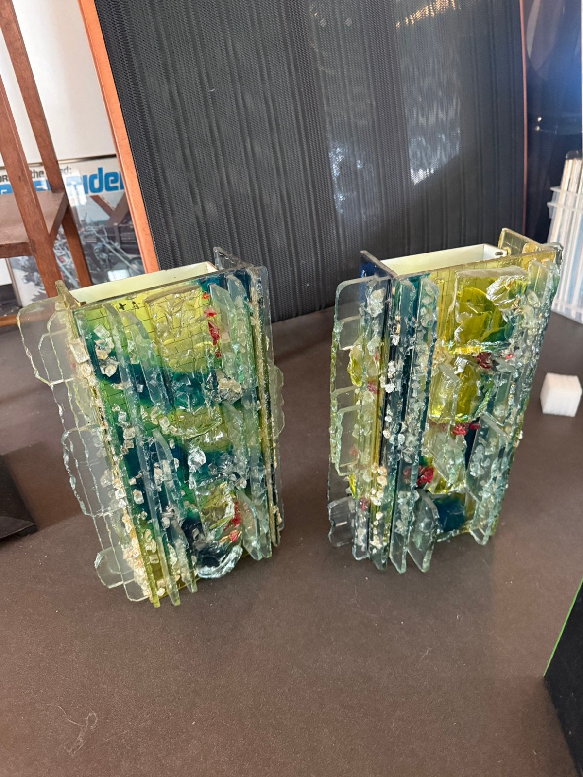 Raak Chartres - 2 stuks, Huis en Inrichting, Ophalen, Gebruikt, E27 (groot), Wandlamp