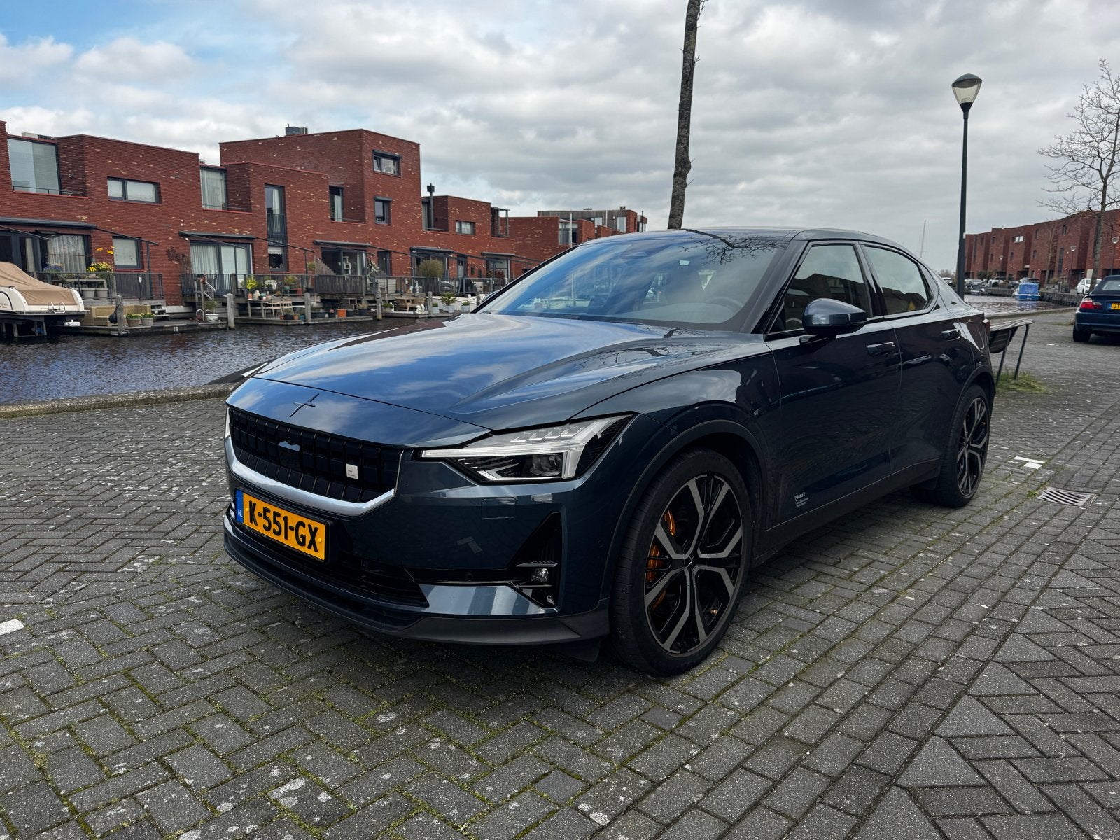 Polestar 2 300kW Long Range Dual Motor 408pk Aut 2020 Blauw, Auto's, Automaat, Polestar 2, Beige, 110 €/maand