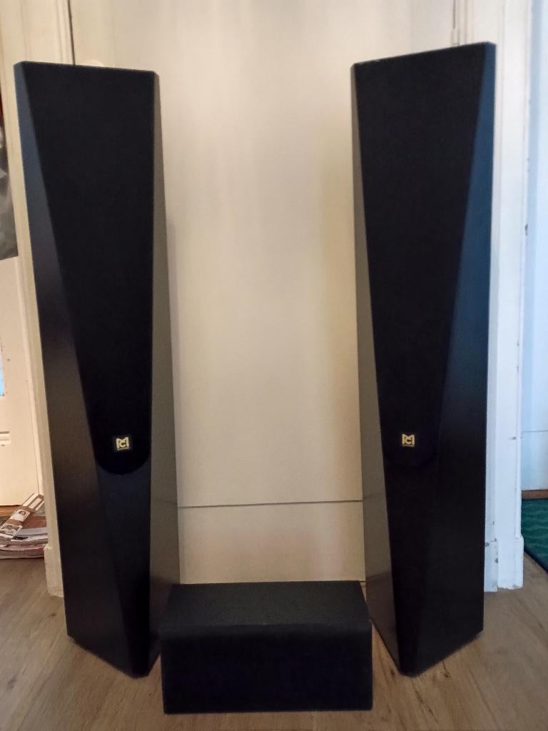 MC Systems Luidsprekers + Celestion SP Center speaker, Audio, Tv en Foto, Luidsprekers, Gebruikt, 60 tot 120 watt, Front, Rear of Stereo speakers
