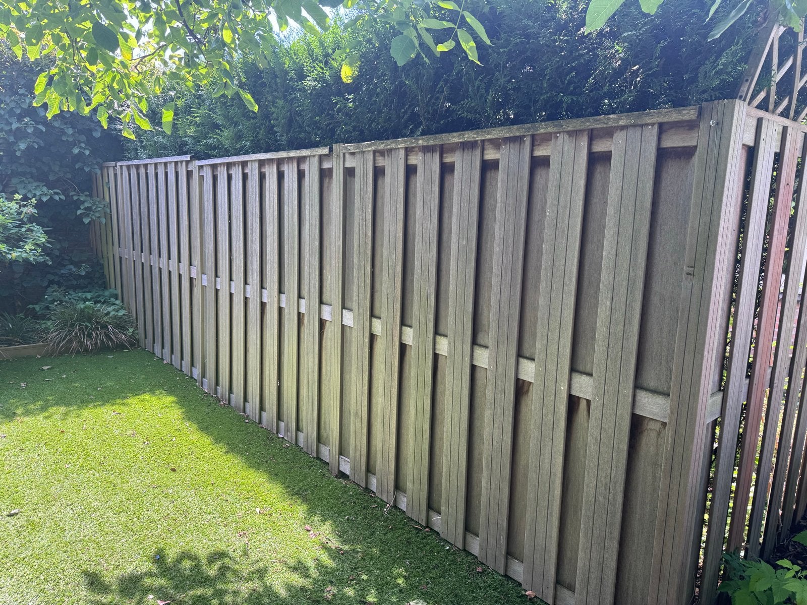 Hardhouten schutting, Tuin en Terras, Schuttingen, Ophalen, 3 tot 6 meter, Hout, 1 tot 2 meter
