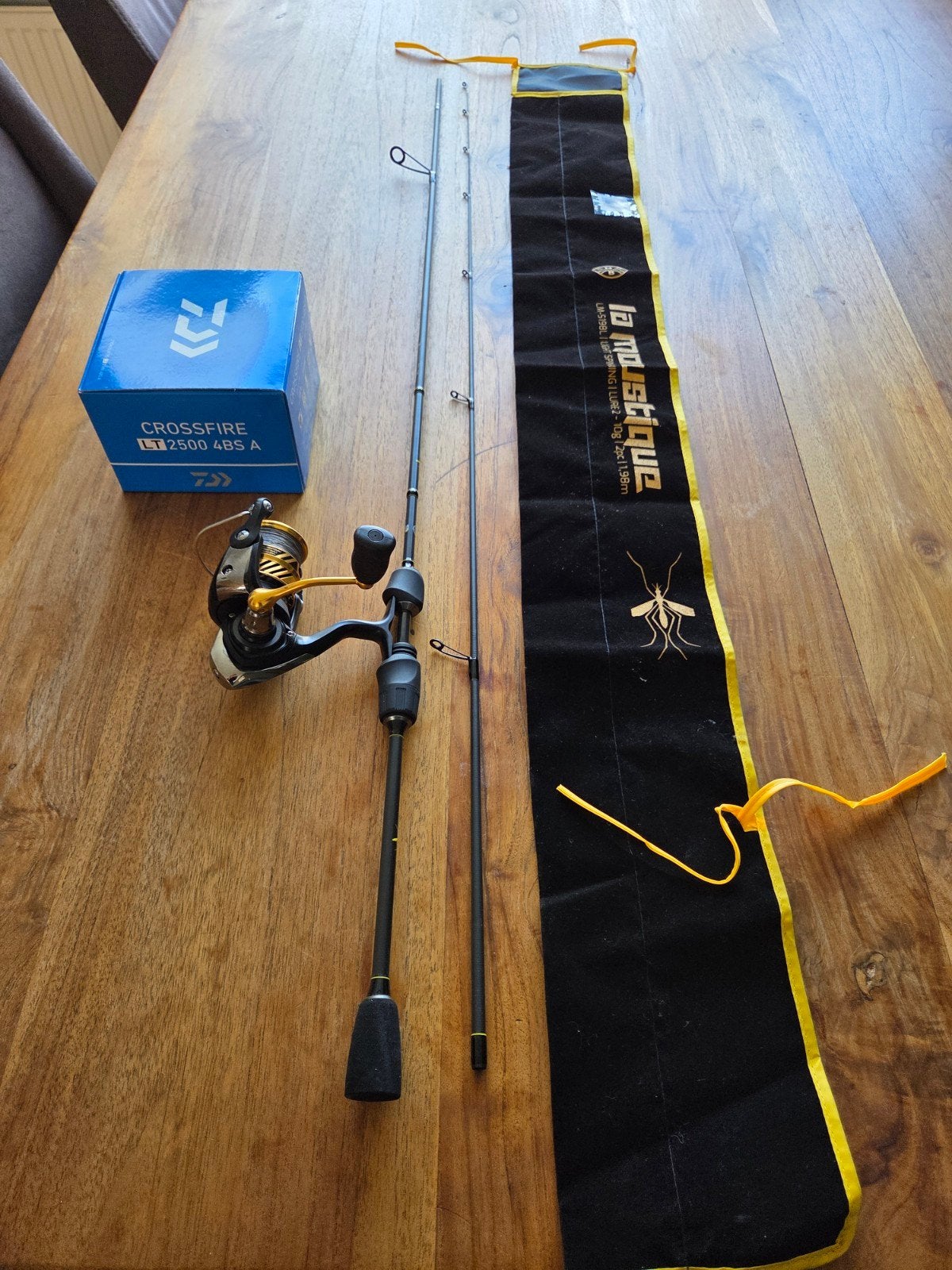 la moustique light spinning met daiwa molen, Ophalen of Verzenden, Molen