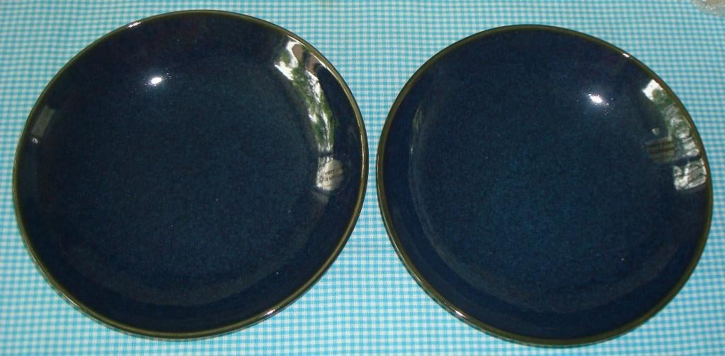 HEMA 2 diepe borden PORTO NIEUW blauw donkerblauw, Nieuw, Ophalen of Verzenden, Bord(en), Overige stijlen