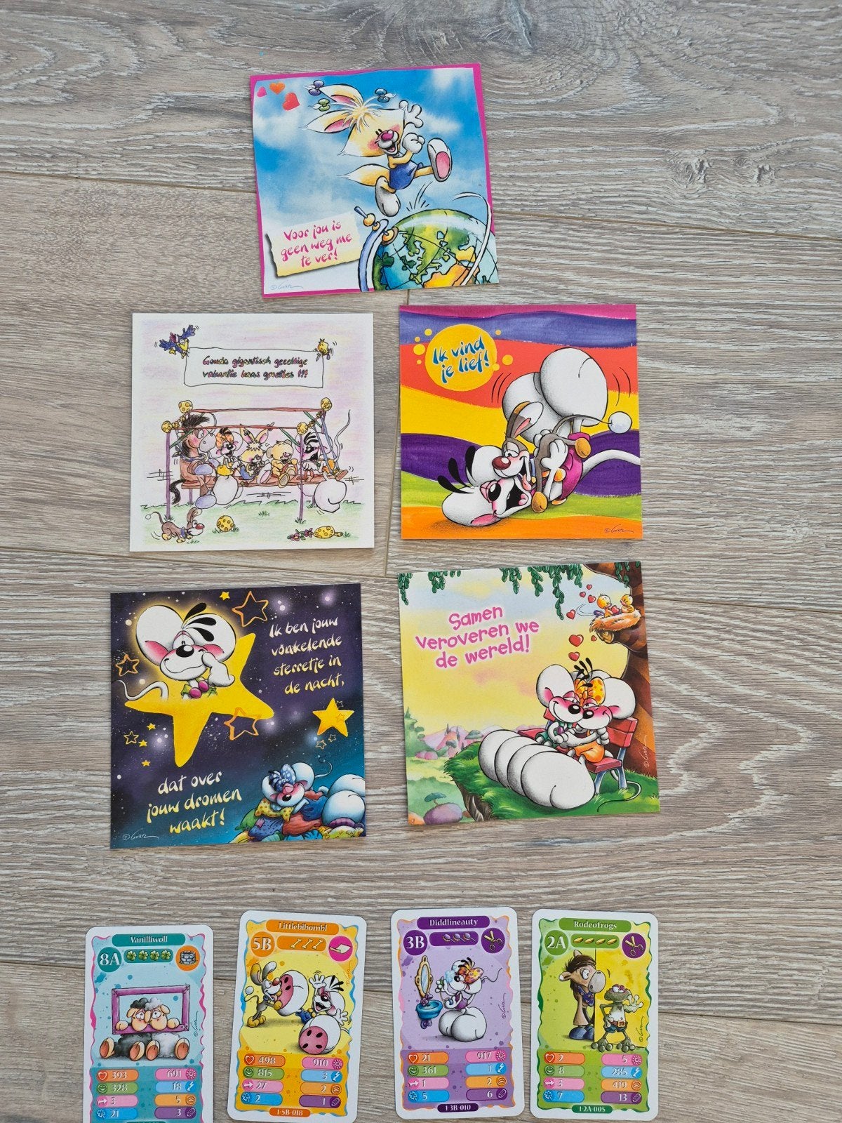 9x Nieuwe Diddl kaarten, Verzamelen, Diddl, Ophalen of Verzenden, Verschillende figuren, Nieuw, Papier, Kaart of Schrift