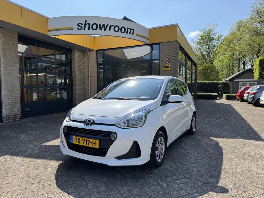 Hyundai i10 1.0i Comfort 5drs Airco Cruise Control, Voorwielaandrijving, Gebruikt, 4 stoelen, Wit