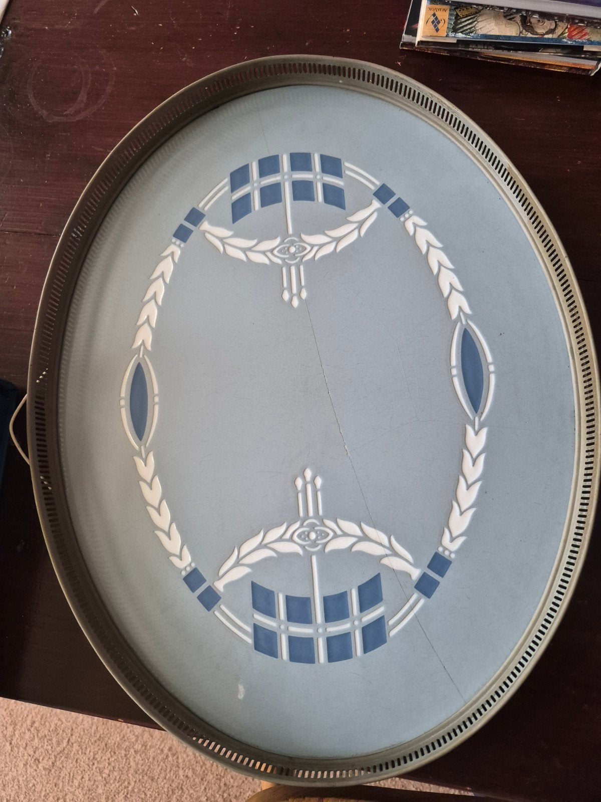 Antiek Jugendstil Serveerblad Villeroy & Boch Dresden, Ophalen