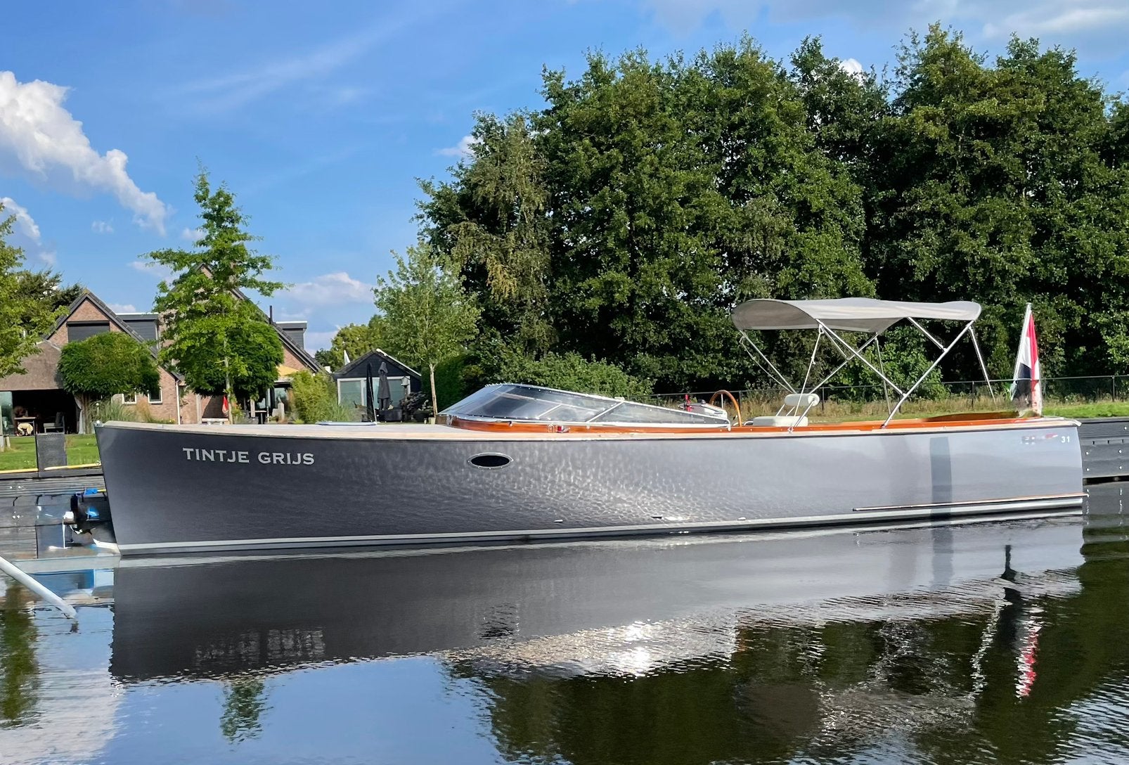 Tender Sloep Fineliner 31 (ontwerp vd Stadt) snelvarend, Watersport en Boten, Sloepen, Zo goed als nieuw, Weekender, Afdekzeil