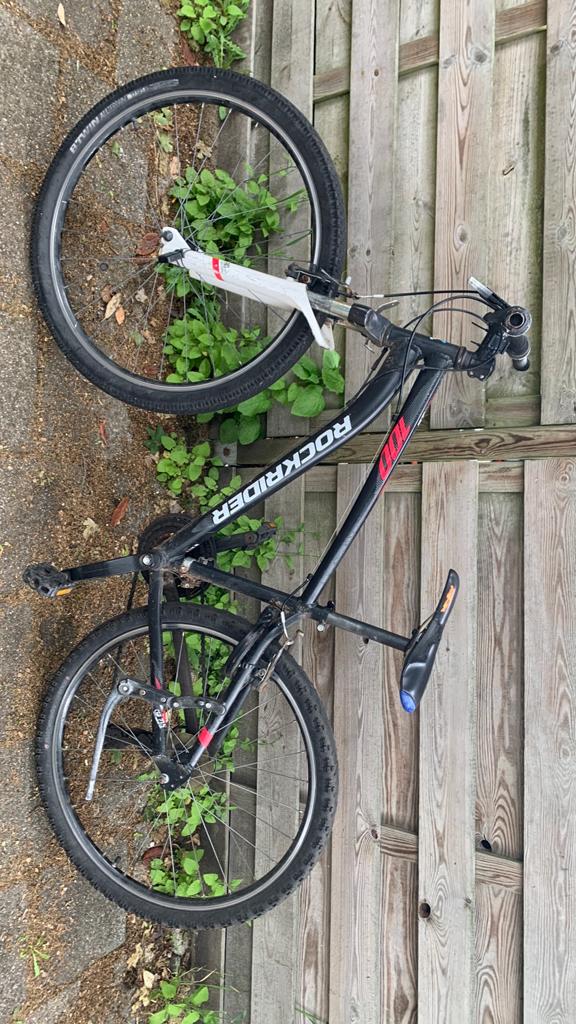 Mountainbike rock rider ST 100, Gebruikt, Velgrem, Versnellingen, Ophalen