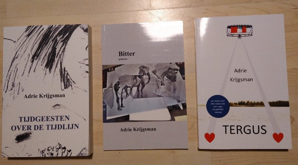 Krijgsman, Adrie. Bitter + Tergus + Tijdgeesten - 3 boeken, Ophalen of Verzenden, Nieuw