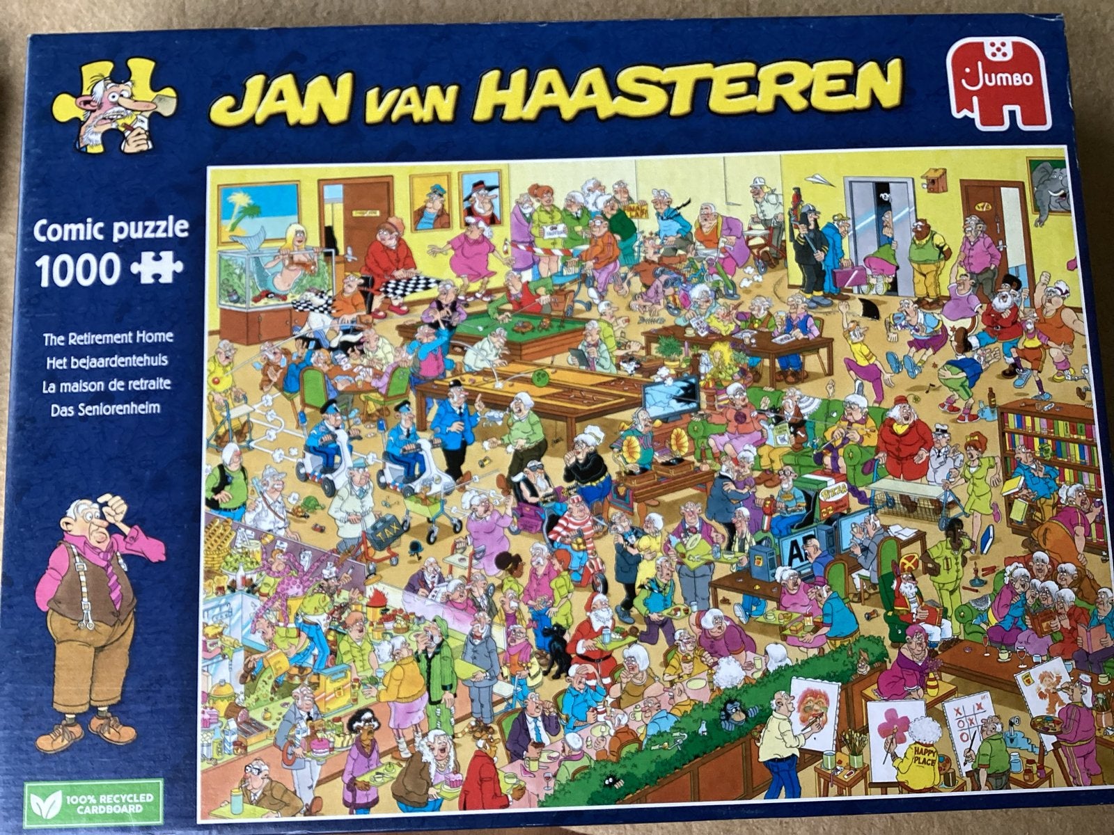 Jan van Haasteren - Het bejaardentehuis - 1000 stukjes, Ophalen, 500 t/m 1500 stukjes, Gebruikt