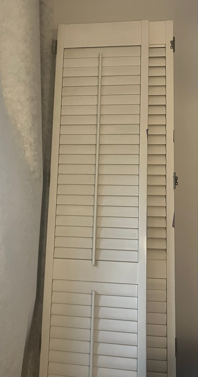 Houten shutters wit - 4 stuks met beslag 250 cm hoog, Ophalen, Gebruikt, Wit, Hout