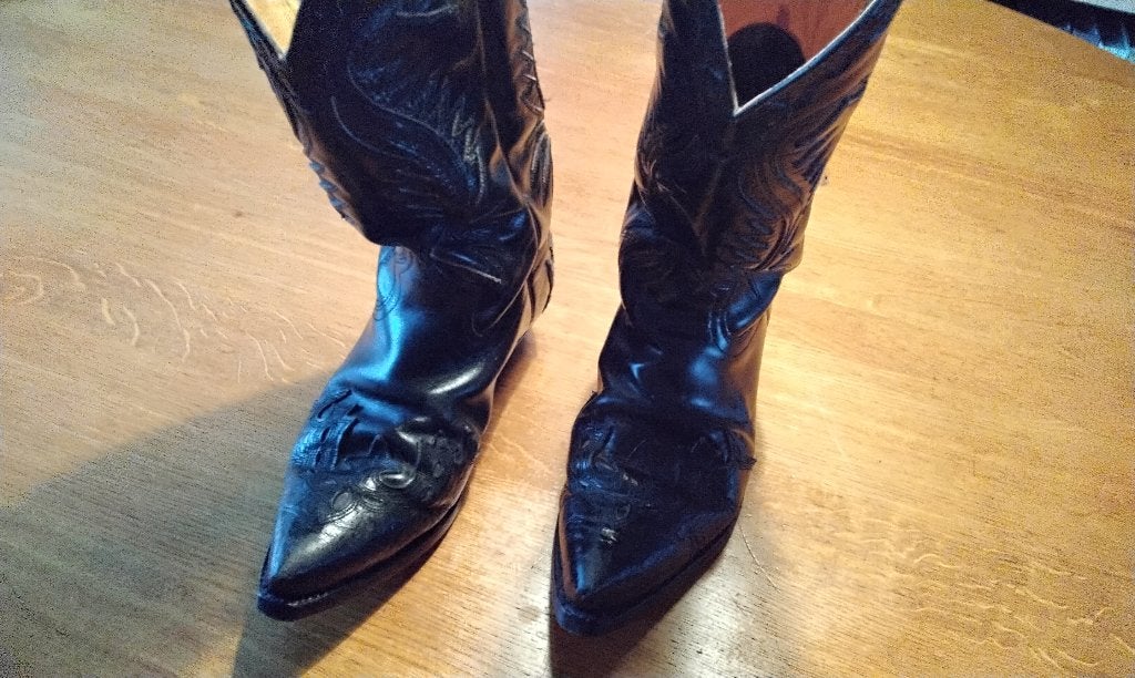 western laarzen, Zwart, Boots, Ophalen of Verzenden, Zo goed als nieuw