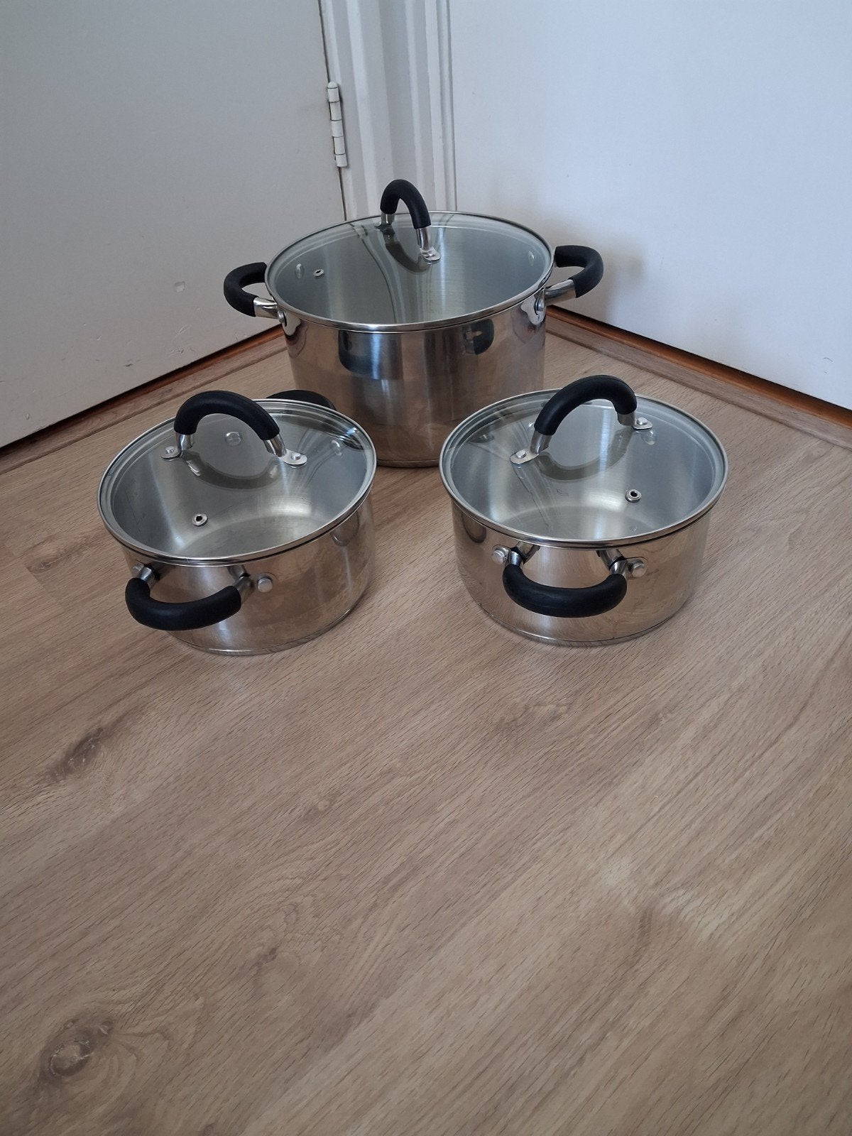 Pannen, Met deksel, Pannenset, Ophalen of Verzenden, Zo goed als nieuw