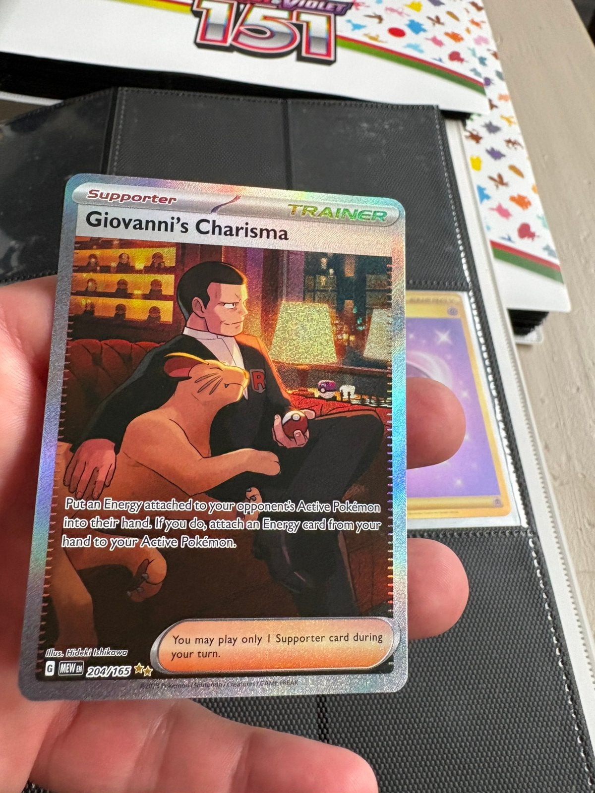 Giovanni’s charisma 151, Ophalen of Verzenden, Zo goed als nieuw, Meerdere kaarten, Foil