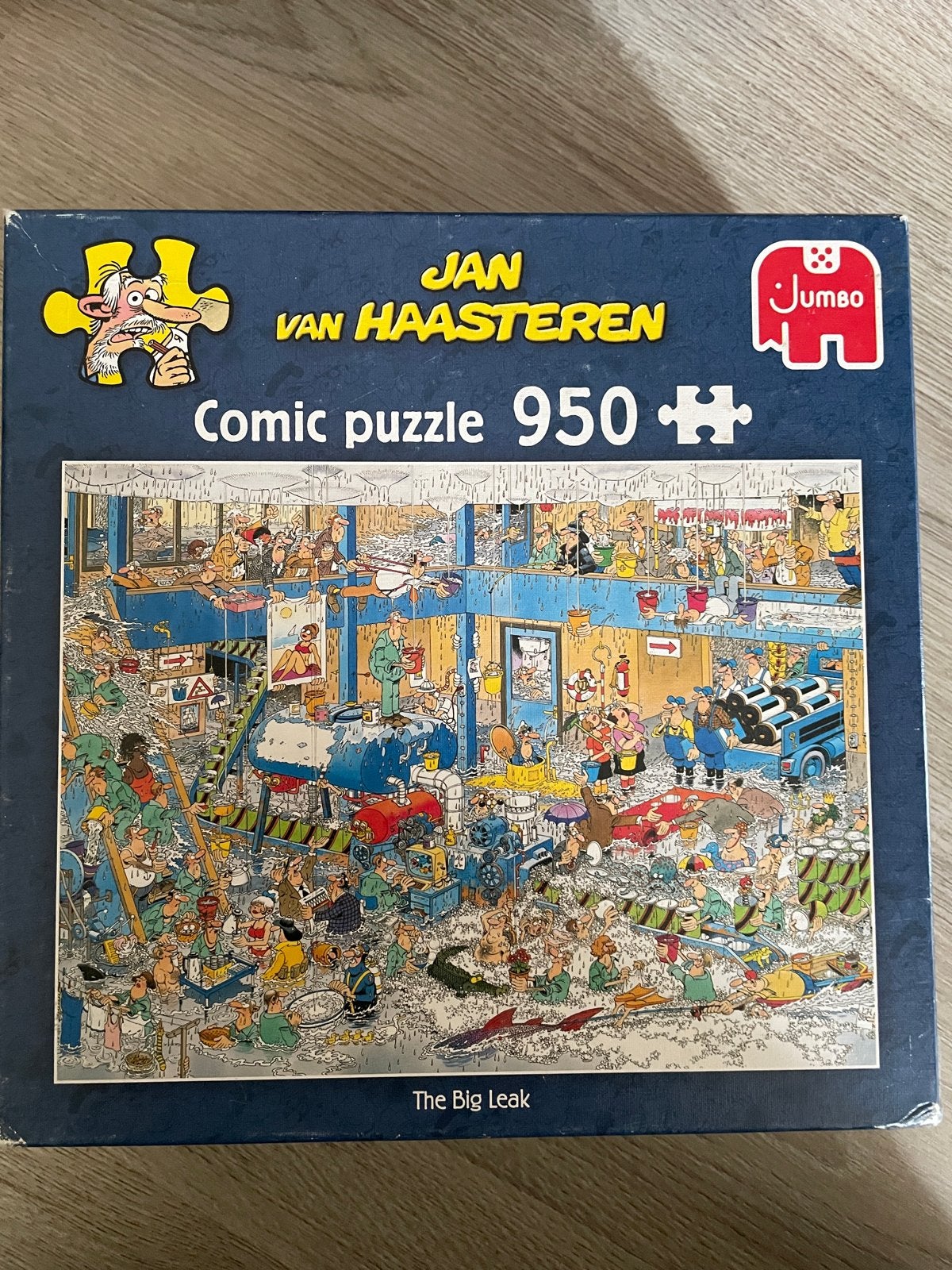 Jan van Haasteren Comic Puzzel - The Big Leak (950 stukjes), Ophalen of Verzenden, 500 t/m 1500 stukjes, Gebruikt, Legpuzzel