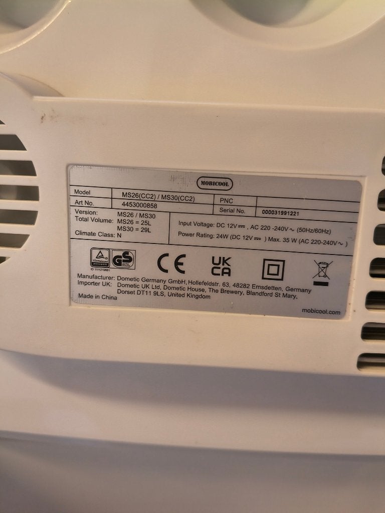 Mobicool MS26 koelbox, Ophalen of Verzenden, Zo goed als nieuw, Koelbox, Elektrisch