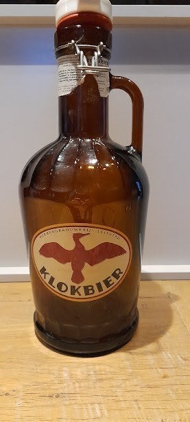 Klokbier Lelystad lege beugelfles 2 liter, Verzamelen, Ophalen of Verzenden, Gebruikt, Flesje(s), Overige merken