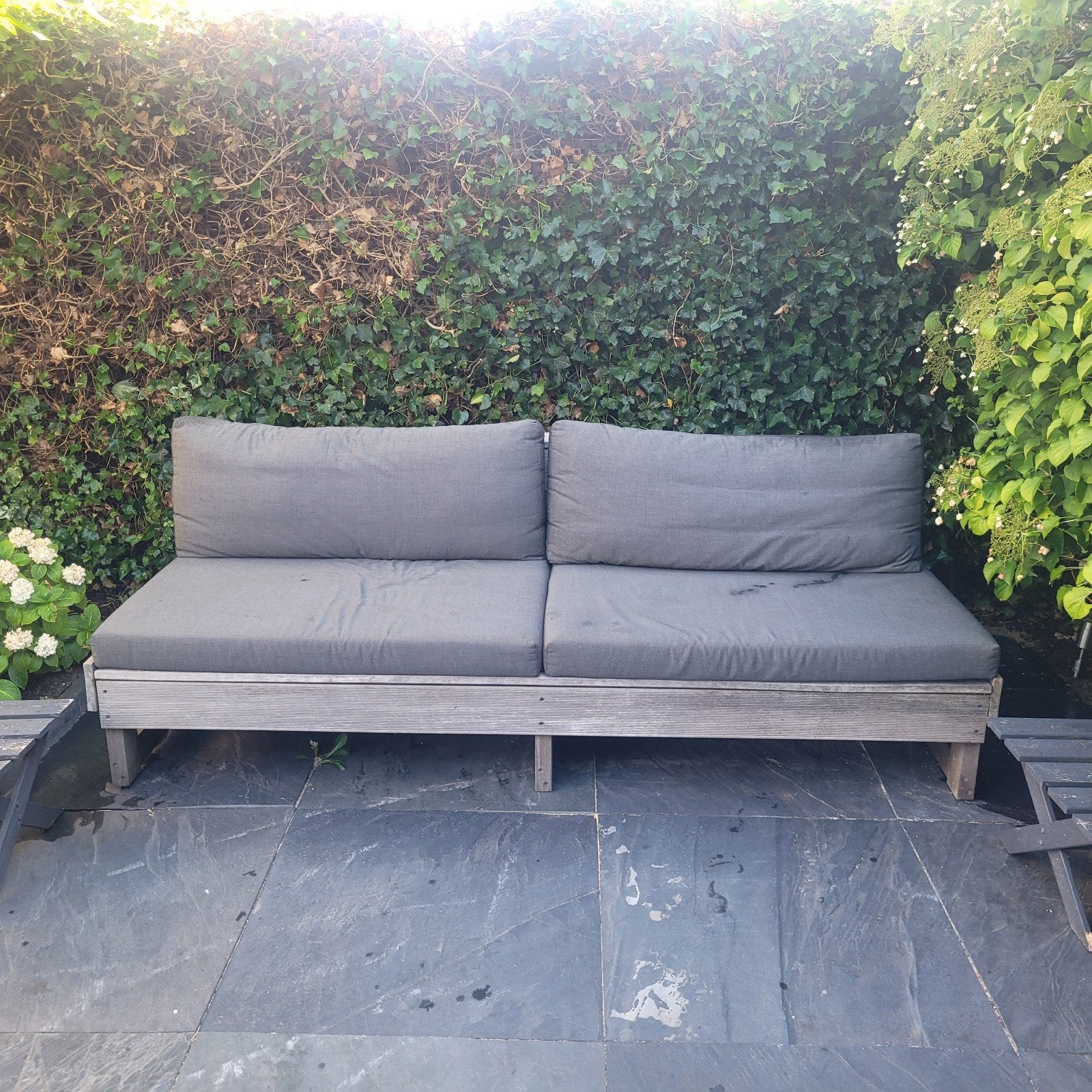 Hardhouten tuinbank van Bankirai., Tuin en Terras, Ophalen of Verzenden, Gebruikt, Hout