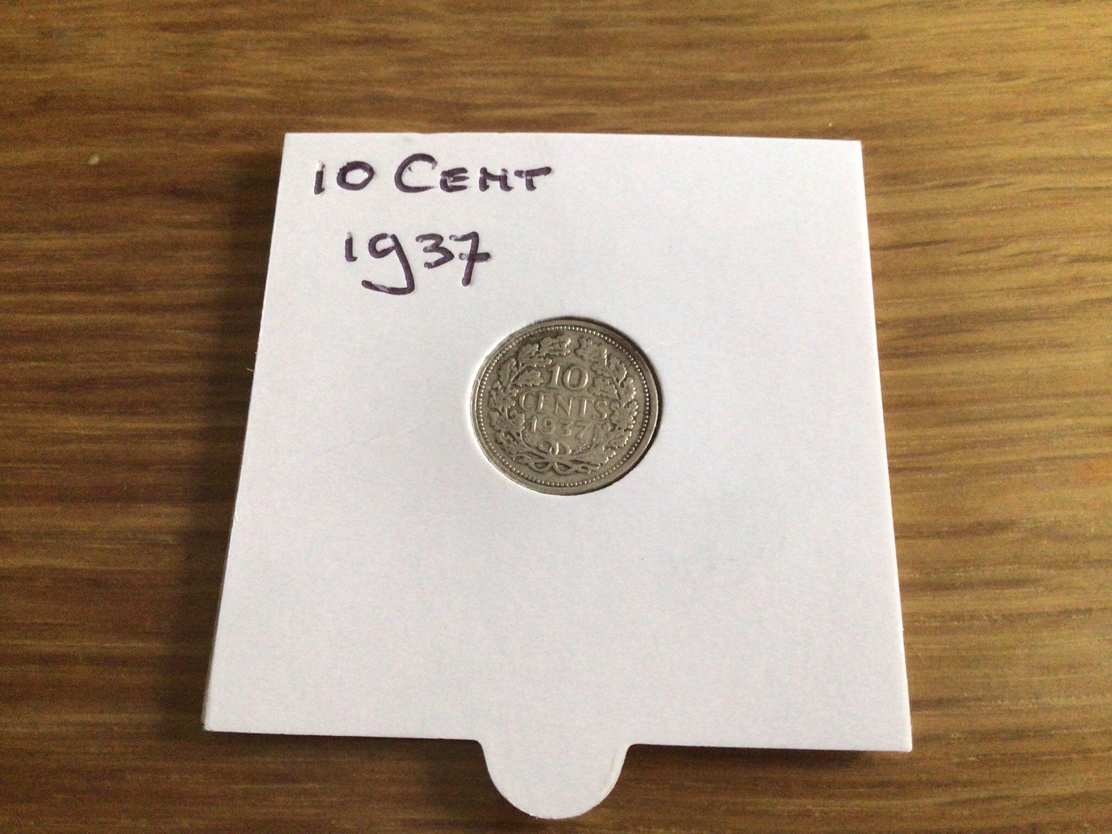 10 cent 1937, Verzenden, Zilver, 10 cent, Koningin Wilhelmina