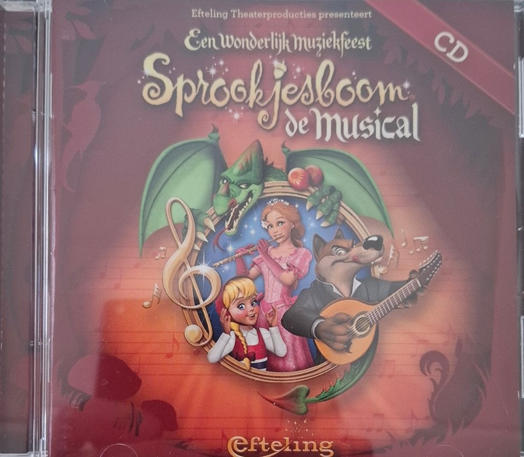 Efteling Sprookjesboom de Musical Wonderlijk Muziekfeest cd, 6 tot 9 jaar, Ophalen of Verzenden, Zo goed als nieuw, Muziek