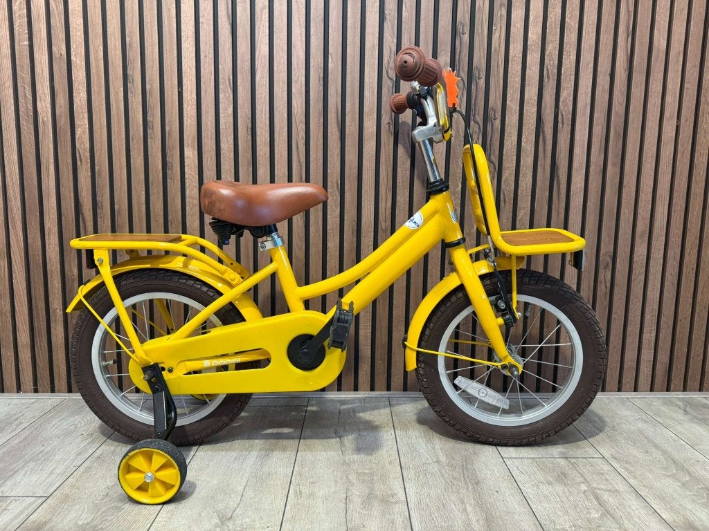 Mooie Popal kinderfiets 12,5inch | Voorrekje | Zijwielen