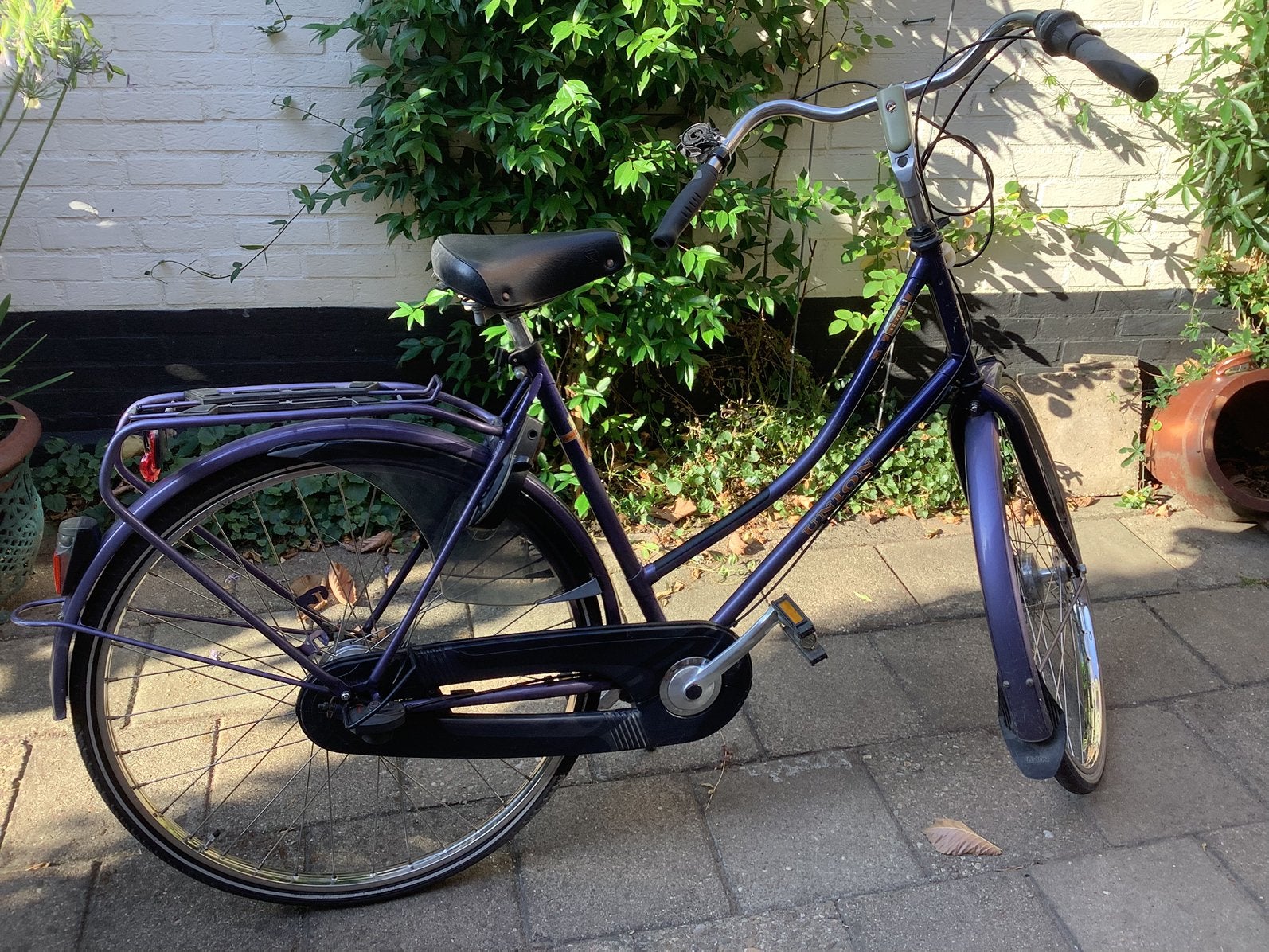 Damesfiets union, Fietsen en Brommers, Fietsen | Dames | Damesfietsen, Ophalen, Gebruikt, Trommelrem, Versnellingen