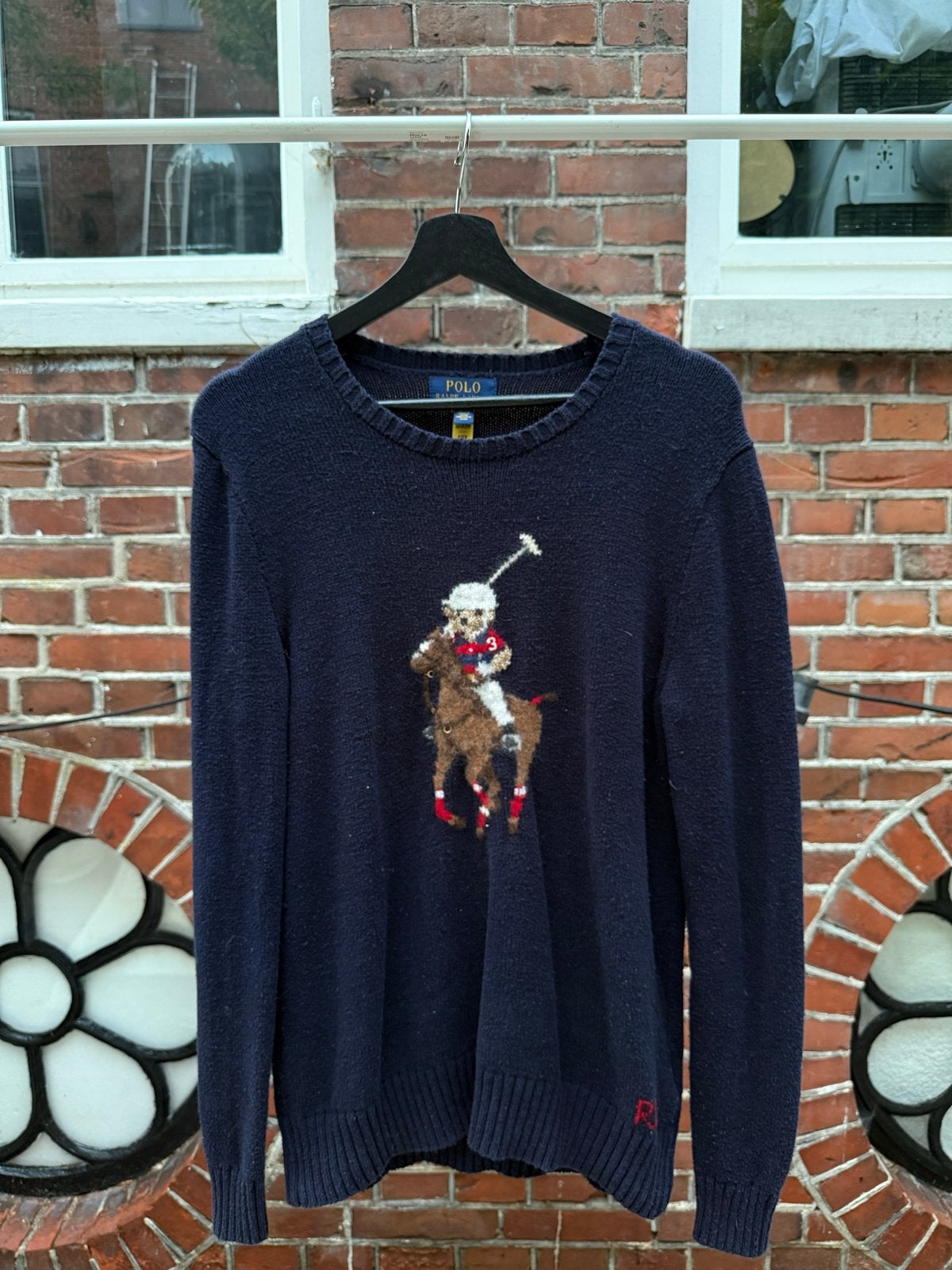 Polo Ralph Lauren trui met Polo Bear - Maat S, Ophalen of Verzenden, Zo goed als nieuw, Maat 46 (S) of kleiner, Blauw