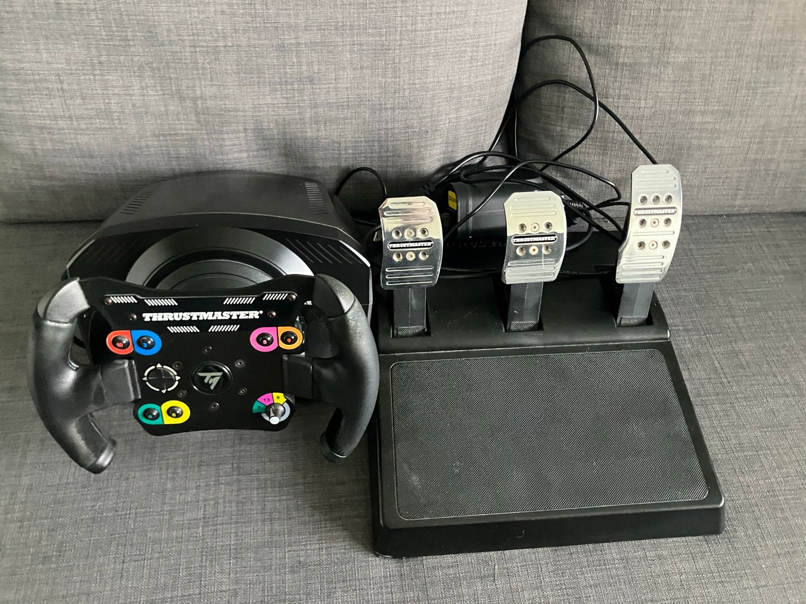 Thrustmaster TS-PC Racer racestuur met T3PA pedalen, Ophalen of Verzenden, Gebruikt