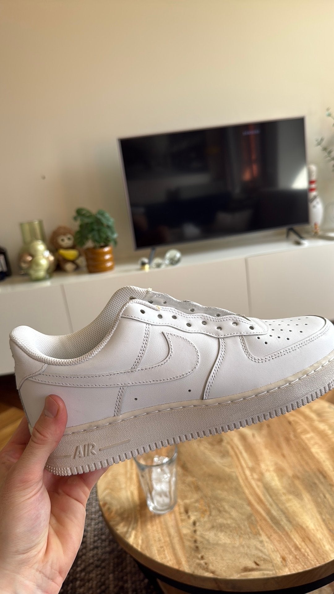 Nike air force 1 maat 44, Kleding | Heren, Ophalen, Zo goed als nieuw, Wit
