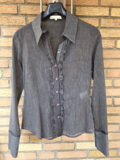 Stroke by Berry Tielens voile grijze blouse mt 40 NIEUW, Maat 38/40 (M), Verzenden, Nieuw, Stroke by Berry Tielens