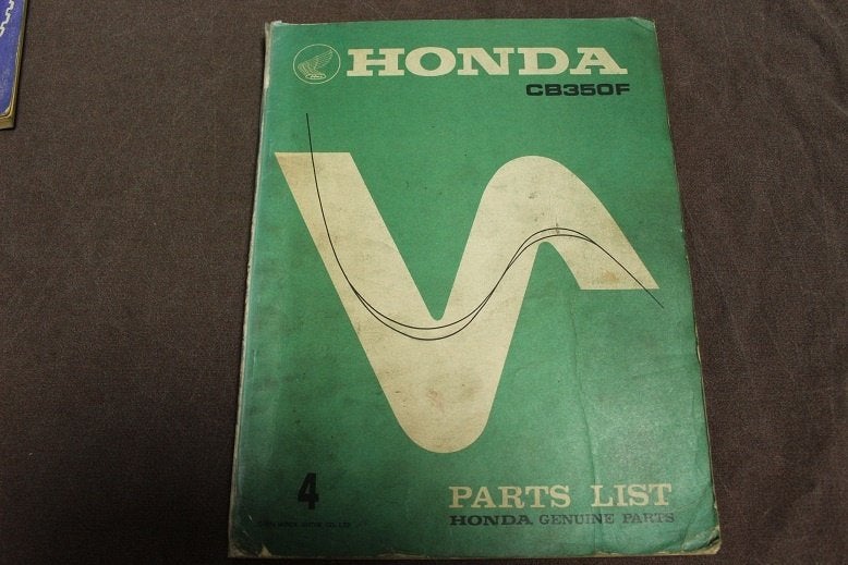 Honda CB350F 1974 motorcycle parts list CB 350 Four, Ophalen of Verzenden, Honda