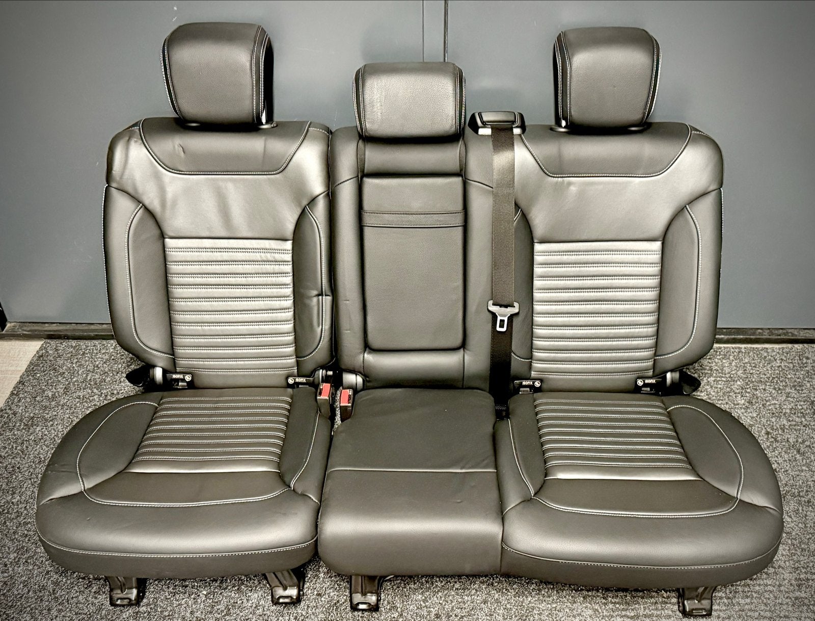 Mercedes-Benz GLE (W166) Achterbank Leer Isofix, Ophalen, Gebruikt, Mercedes-Benz