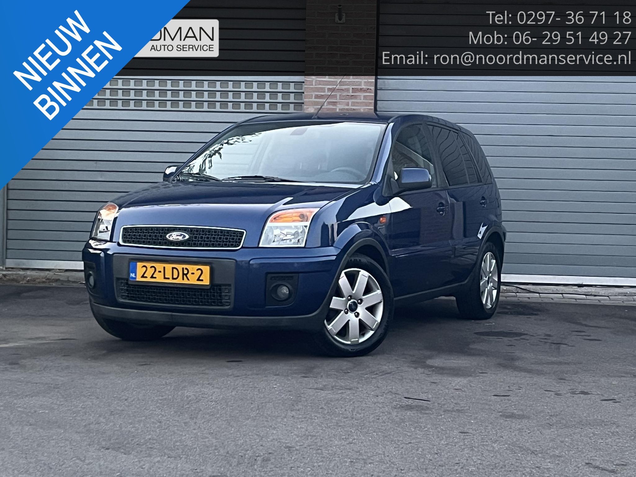 Ford Fusion 1.6-16V Futura Automaat | 74.000 km ! dealer ond, Auto's, Ford, 1596 cc, Gebruikt, Blauw, 49 €/maand