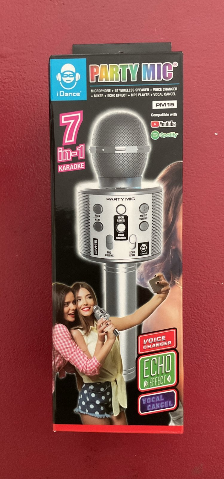 Party Mic 7-in-1 Karaoke Microfoon, Ophalen of Verzenden, Nieuw, Microfoon(s)